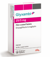 A box of Glyxambi 25mg/5mg Pill