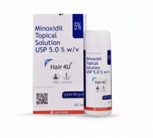 A box and a bottle of Minoxidil 5 % Solution