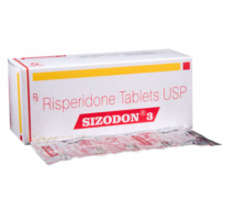 A box and a strip of Risperidone 3mg Pill