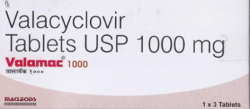 Box pack and blister strips of Generic Version of Valtrex 1000mg Tablets