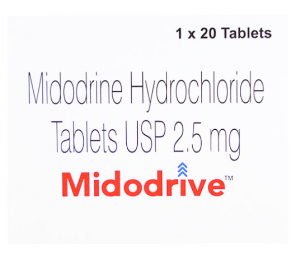 A box of Midodrine 2.5mg Pill