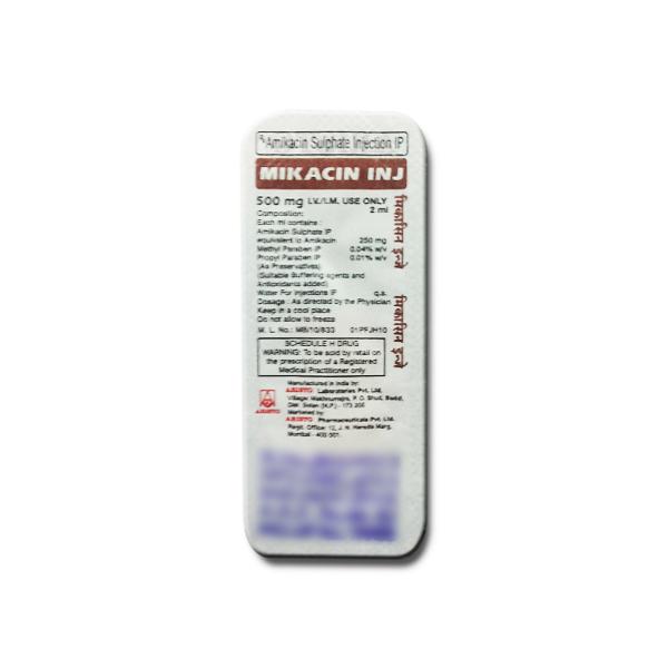A pack of Amikin Generic 500 mg Injection - Amikacin