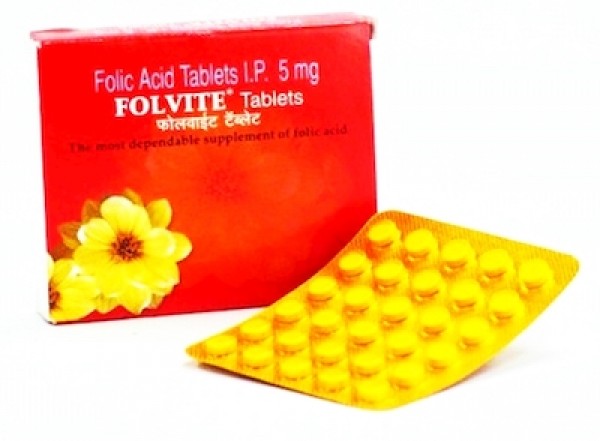 Box and blister strip of generic Folic Acid 5mg Pill