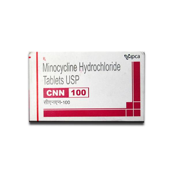 A box of Minocycline 100mg pills