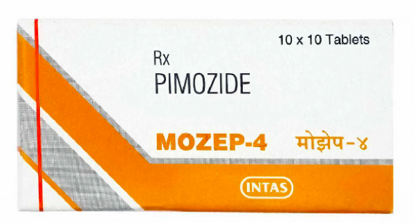 A box of Pimozide 4mg Pill