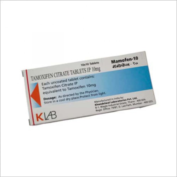 Box of genericTamoxifen Citrate 10mg tablet