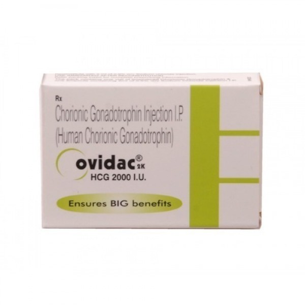 OVIDAC 2000IU iu ml HCG (Freeze Dried Injection)