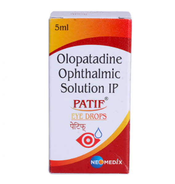 A box of Olopatadine 0.2% Eye Drop 5 ml