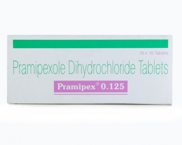 A box of Pramipexole 0.125mg Pill