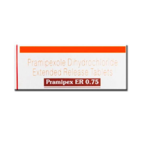 A box of Pramipexole 0.75mg Pill