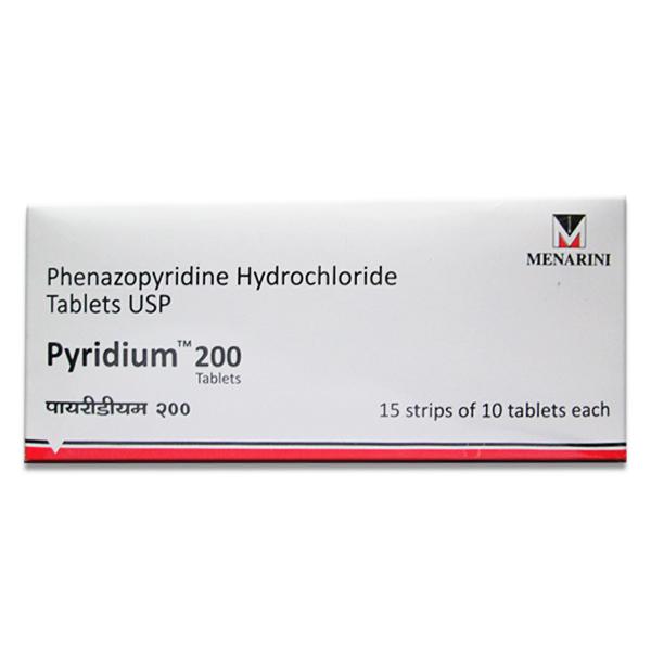 Box of generic Phenazopyridine 200mg tablets