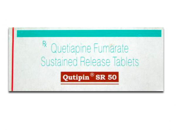 A box of Quetiapine 50mg Pill