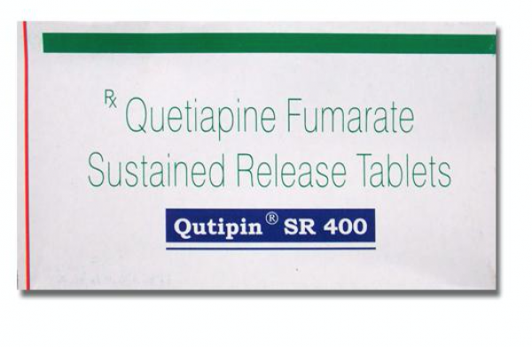 A box of Quetiapine 400 Tablet