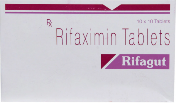 A box of Rifaximin 200mg Pills