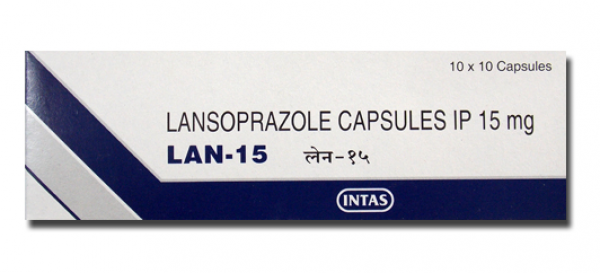 Box pack of generic Prevacid 15mg  capsules - Lansoprazole