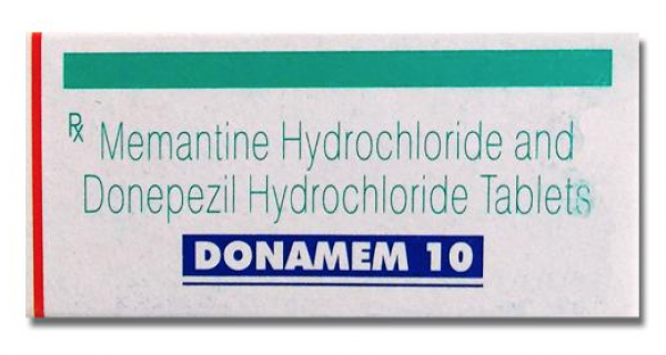 Box of Namzaric Generic 5 mg / 10 mg Pill - Donepezil / Memantine