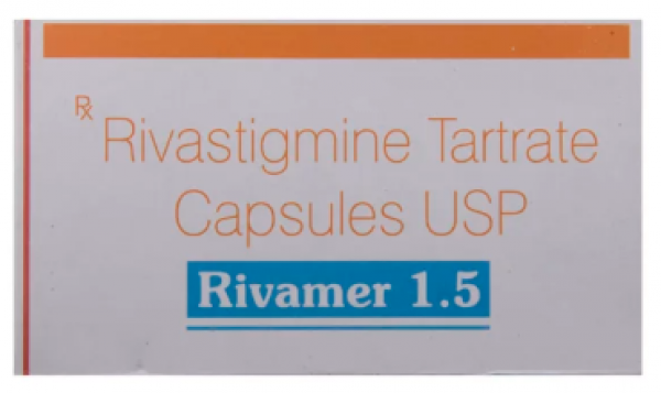 Box pack of generic Exelon 1.5mg Capsules - Rivastigmine Tartrate