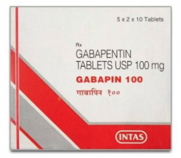 Box of generic Neurontin 100mg capsules - Gabapentin