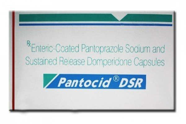 A box of Domperidone (30mg) and Pantoprazole (40mg) Capsules