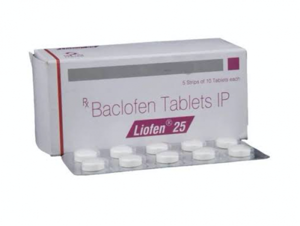 Box and a blister of Lioresal Generic 25 mg Pill - Baclofen