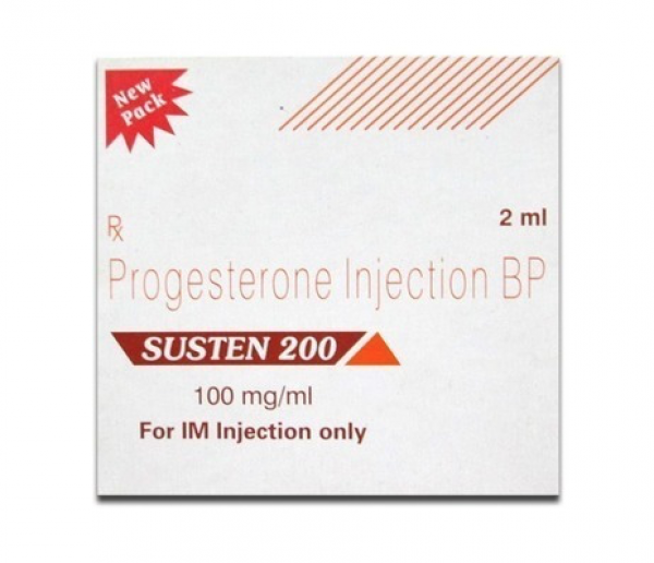 A box of generic Progesterone 200mg/ml