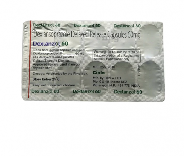 Blister strip of generic Dexilant  60 Capsule - Dexlansoprazole
