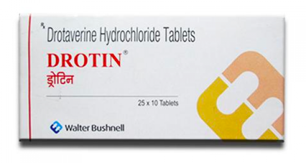 Box pack of Drotaverine Generic 40mg Pill 