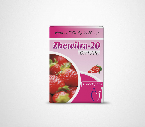 Three sachets of Levitra oral jelly 20mg