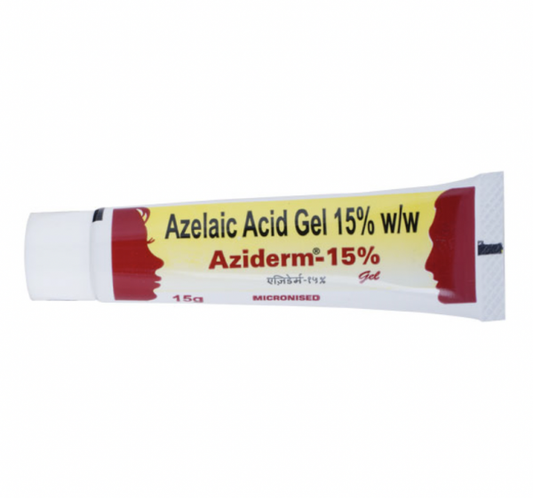 A tube of Azelaic Acid 15 Percent Gel