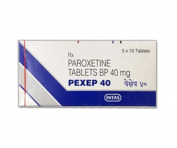 Box and blister strips of generic Paroxetine Hydrochloride 40mg tablets