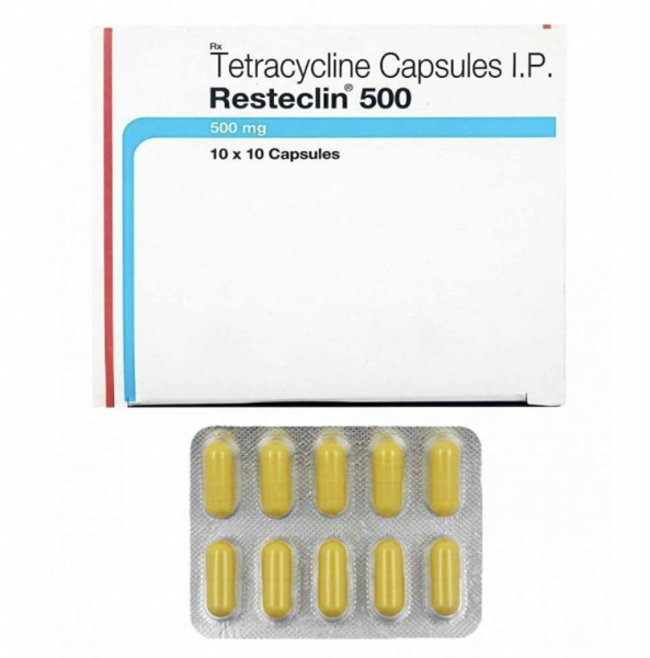 A box and a strip of Tetracycline 500mg