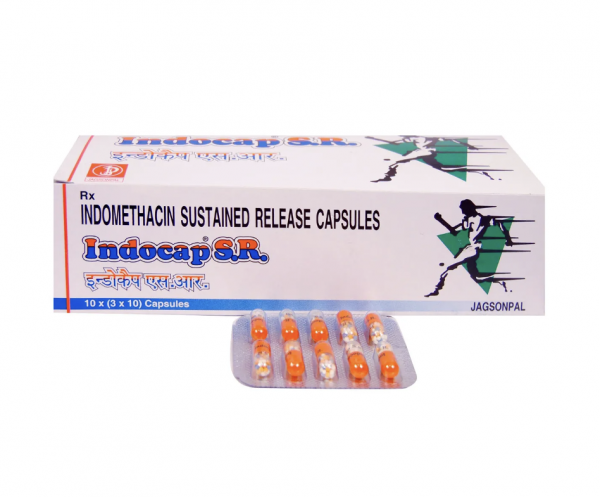A box of Indocin Generic 75 mg Capsule - Indomethacin