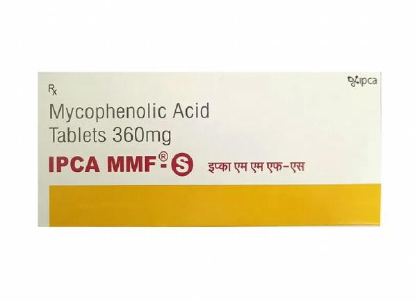 Box pack of CellCept Generic 360 mg Pill - Mycophenolate mofetil 