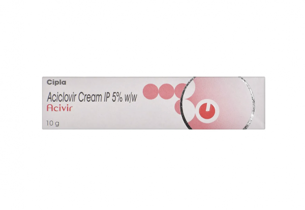 A box and a tube of Acyclovir 5 % Cream- 5gm 