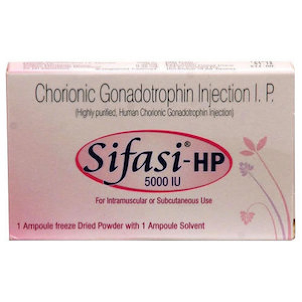 Box of generic HCG 5000IU (Highly Purified) - Sifasi-HP