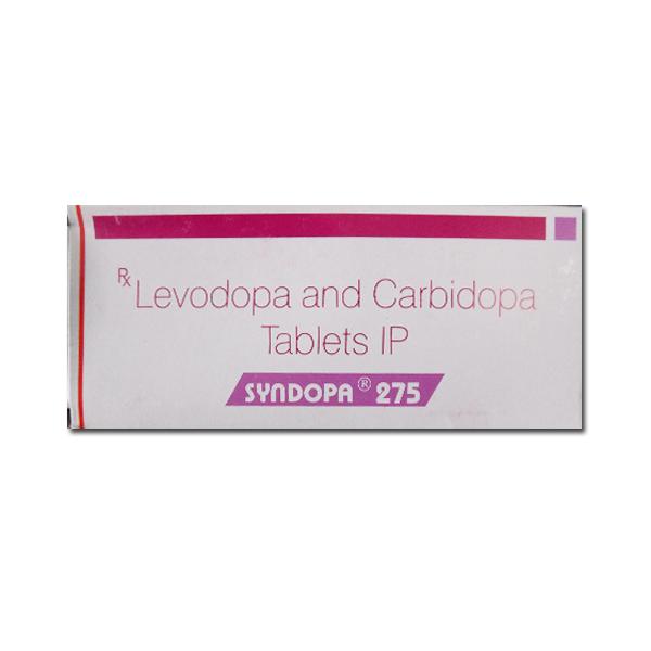Box of generic Levodopa / Carbidopa 25mg and 250mg