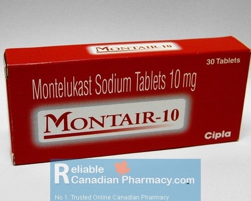 Box pack of generic Singulair 10mg  Tablets - Montelukast Sodium
