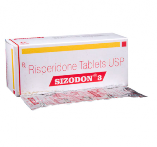 A box and a strip of Risperidone 3mg Pill