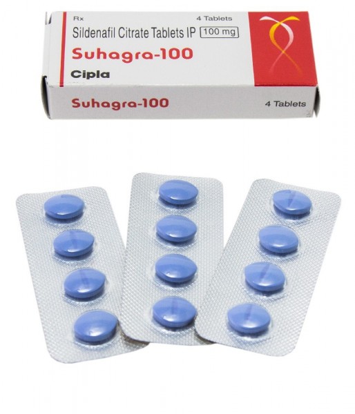 Box pack and three strips of generic Viagra 100mg Tablet - Sildenafil Citrate