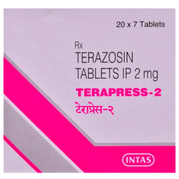 A box of Terazosin 2mg Pills 