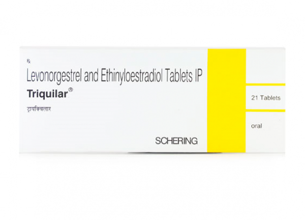 A box of Ethinyl Estradiol (0.03mg) + Levonorgestrel (0.15mg) tablets