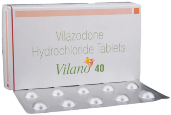 A box and a strip of Vilano 40 mg Tablet