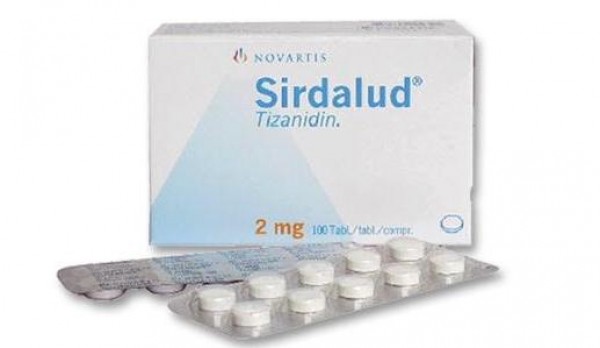 A box and two strips of Tizanidine 2mg Pills